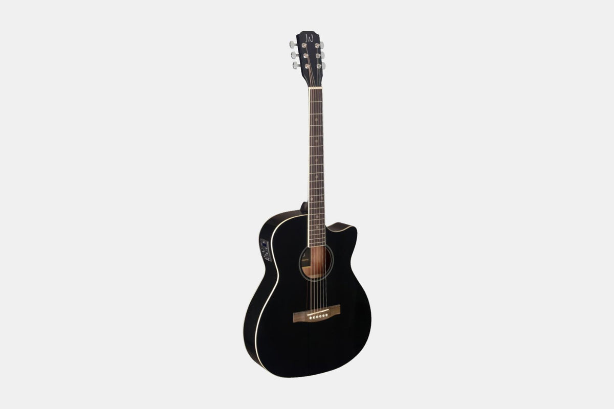 J.N Guitars BES-ACE BK - Semi-Akoestische gitaar Black