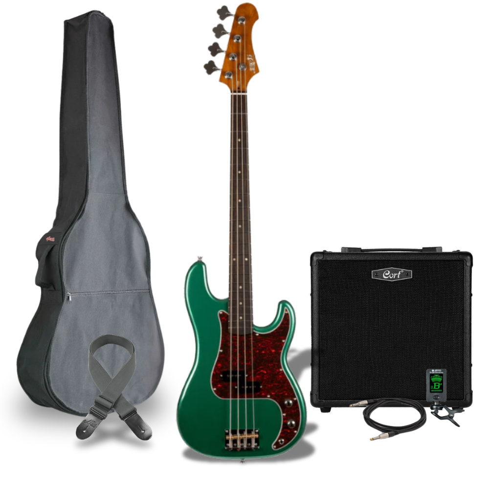 Jet Guitars JPB-300 Complete Set groen