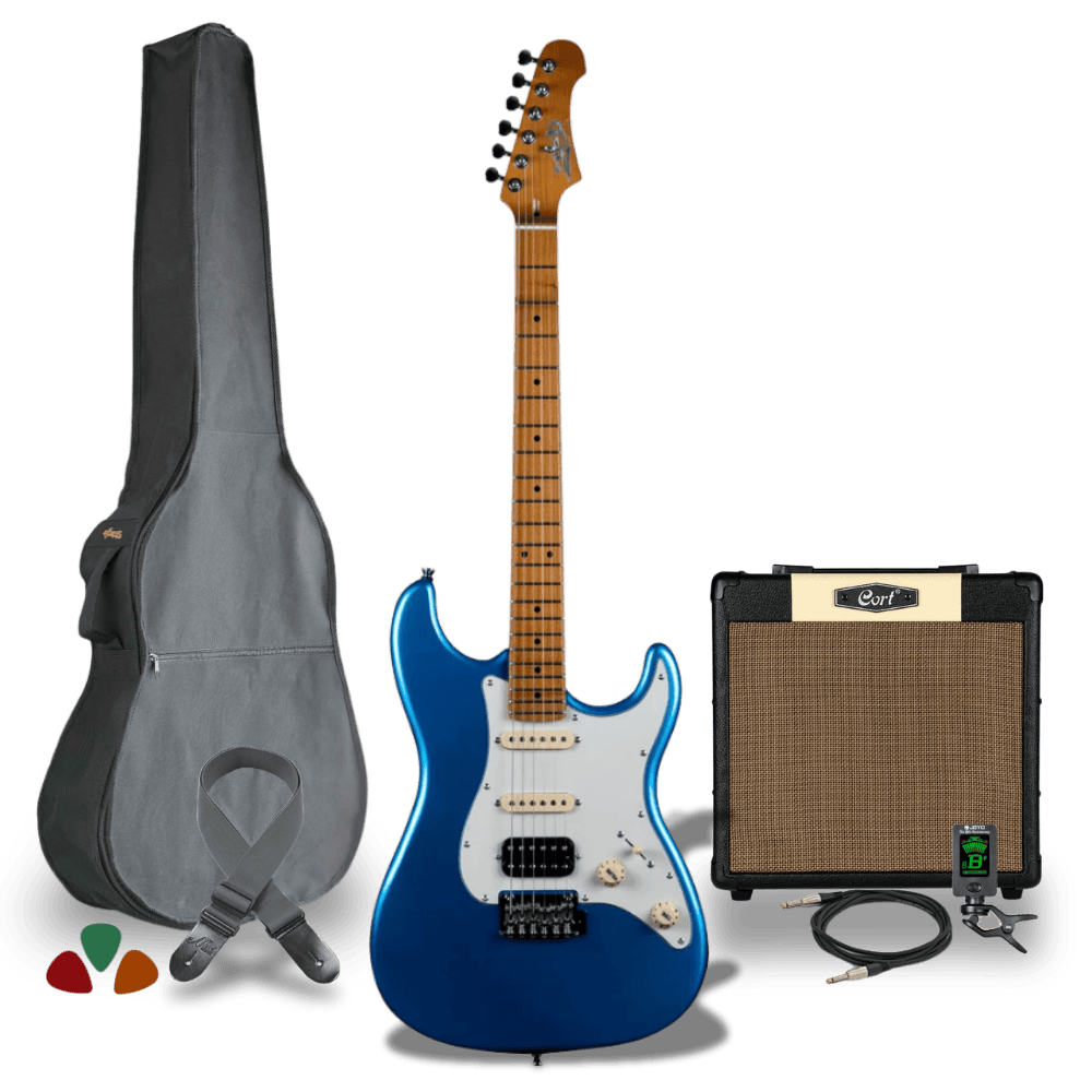 JET Guitars JS-400 Complete Set Blauw