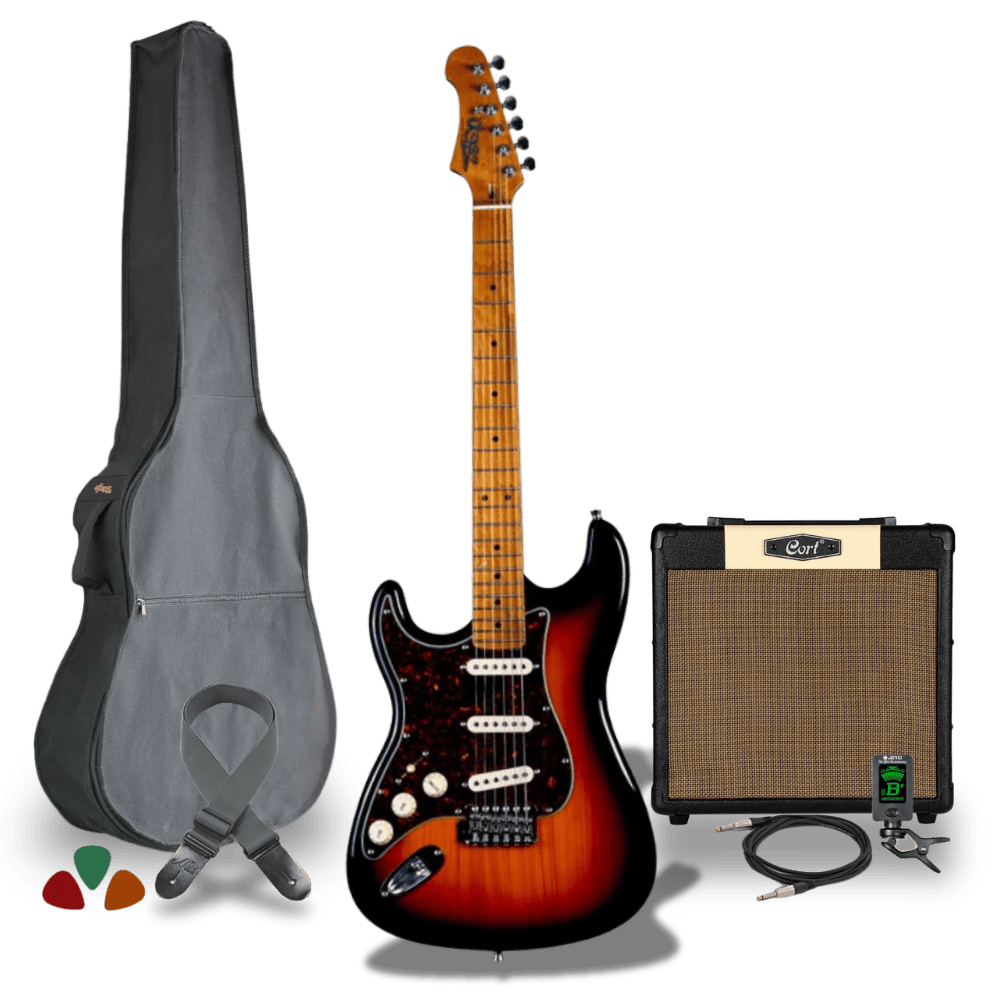 JET Guitars JS-300 Linkshandig Complete Set
