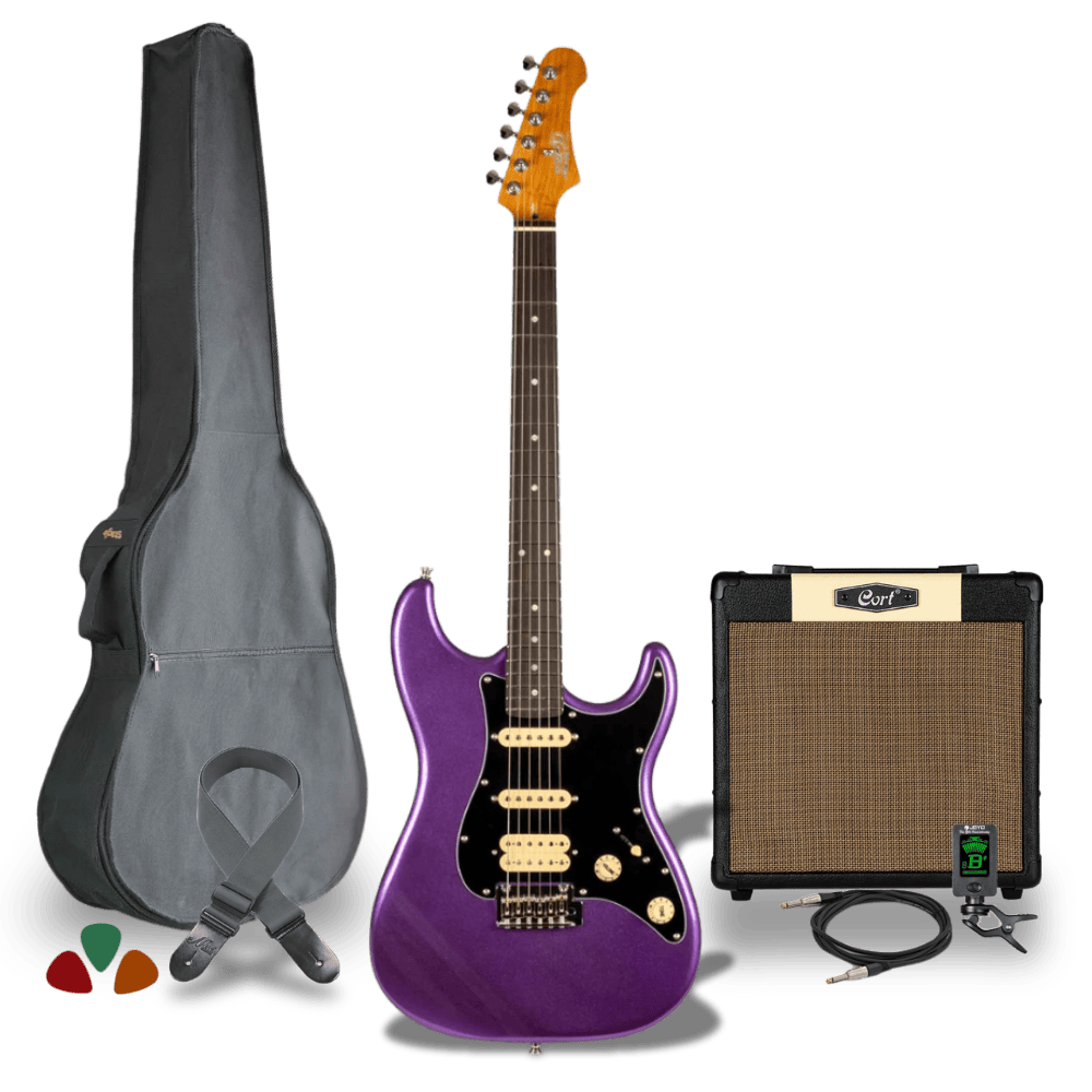JET Guitars JS-400 Complete Set Paars
