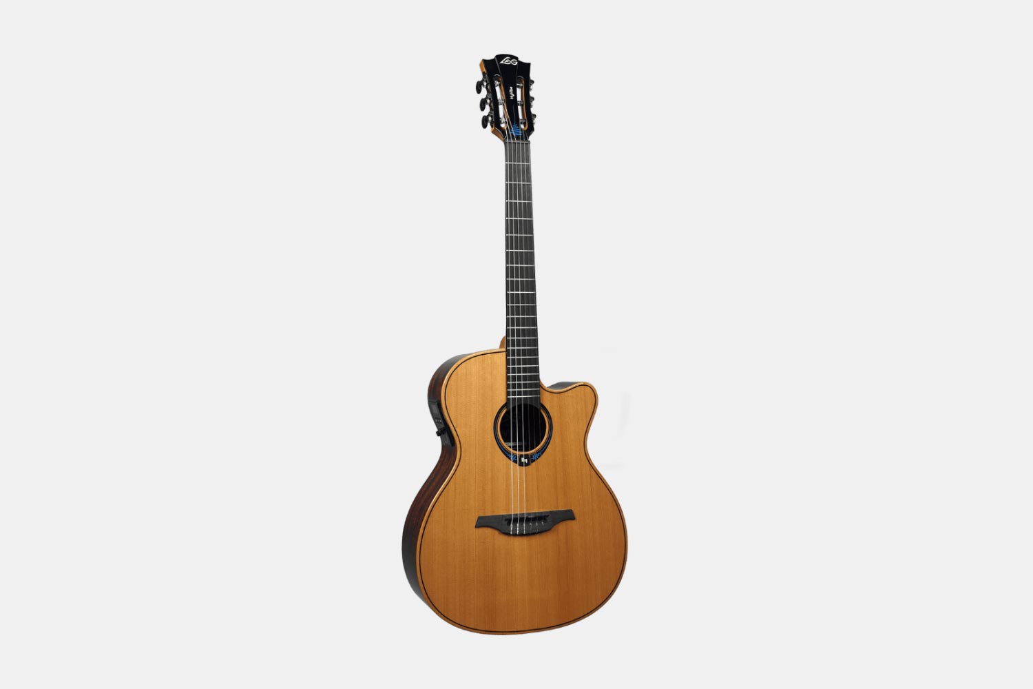 LAG TNHV15ACE -  Hyvibe Classic 15 Tramontane Nylon HyVibe 15 Auditorium Cutaway