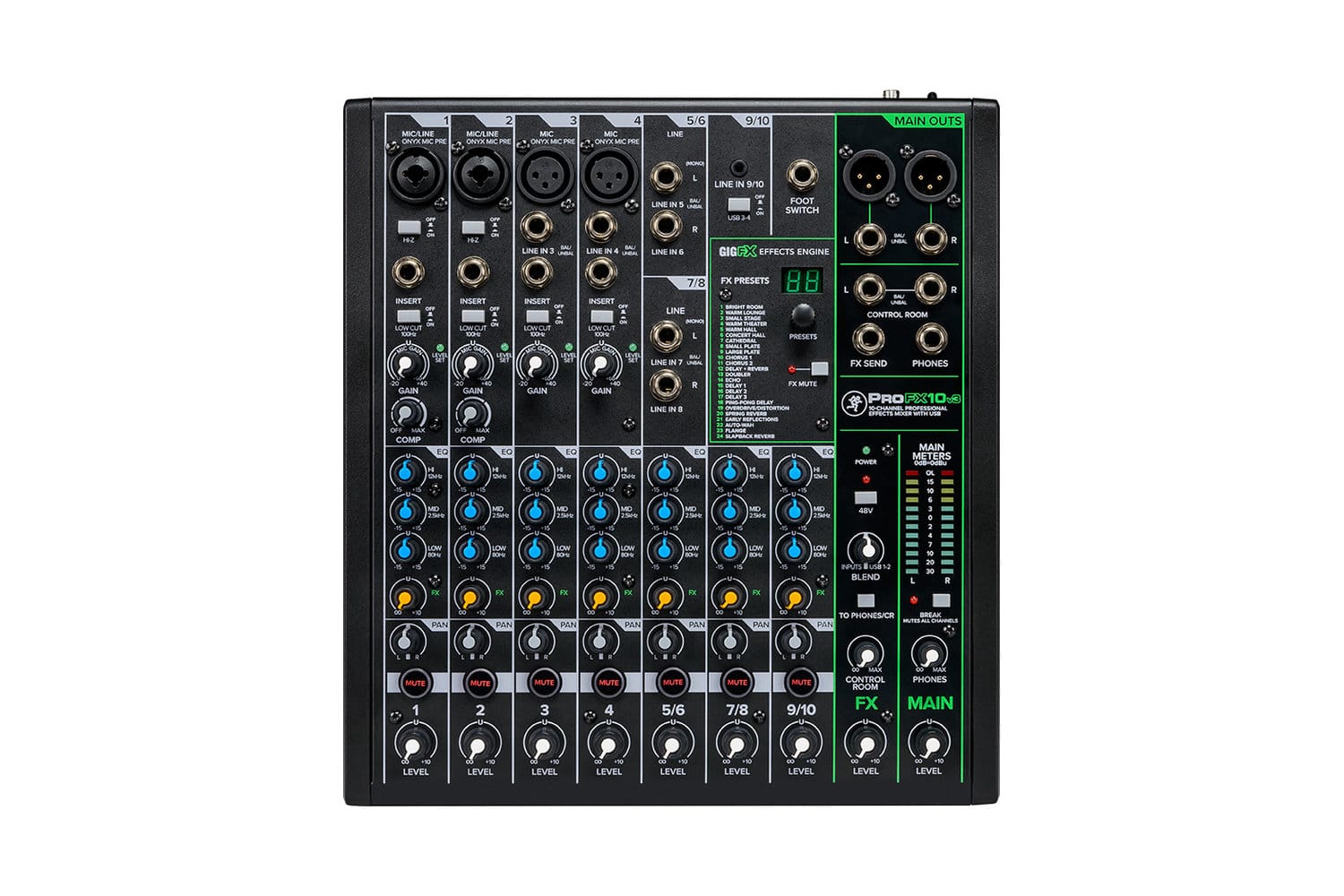 Mackie PROFX10V3 - 10 kanaals Mengpaneel