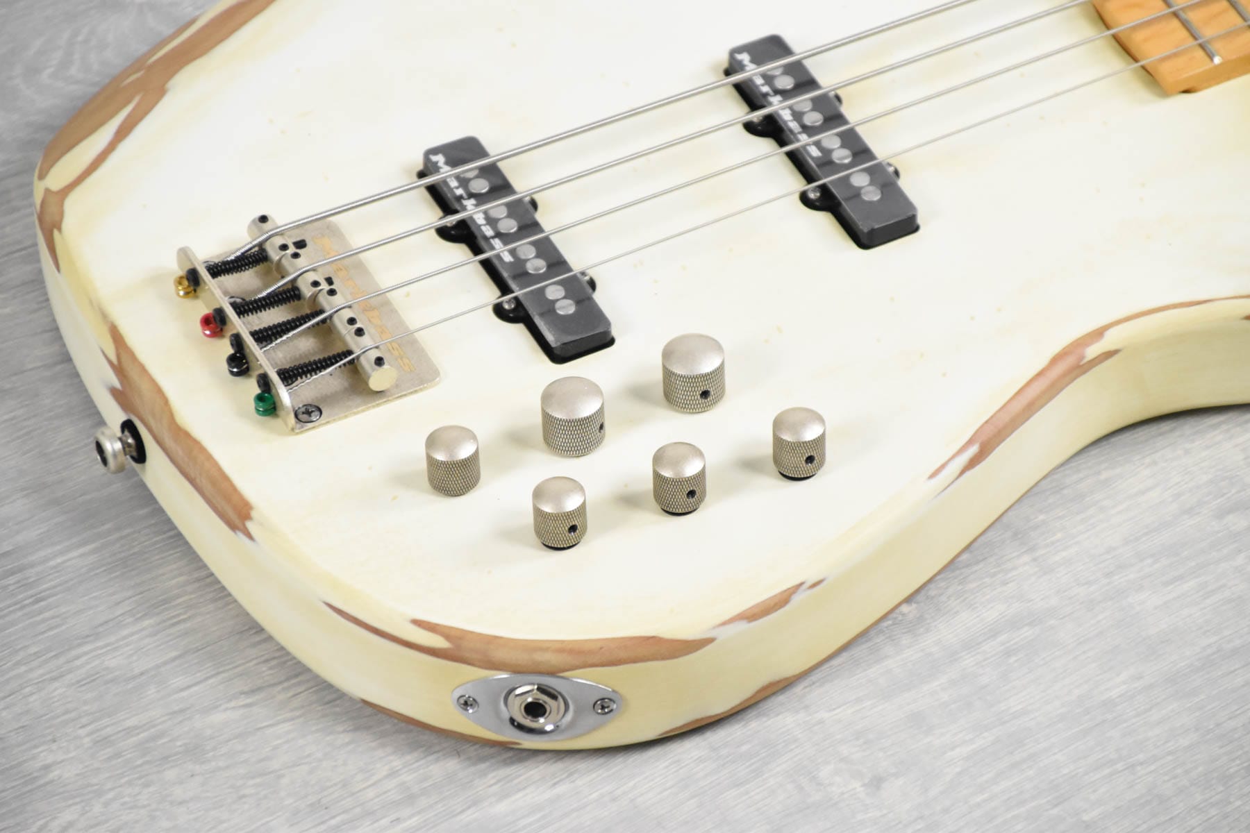 Markbass MB JF1 White Battered 4 VG RW Basgitaar