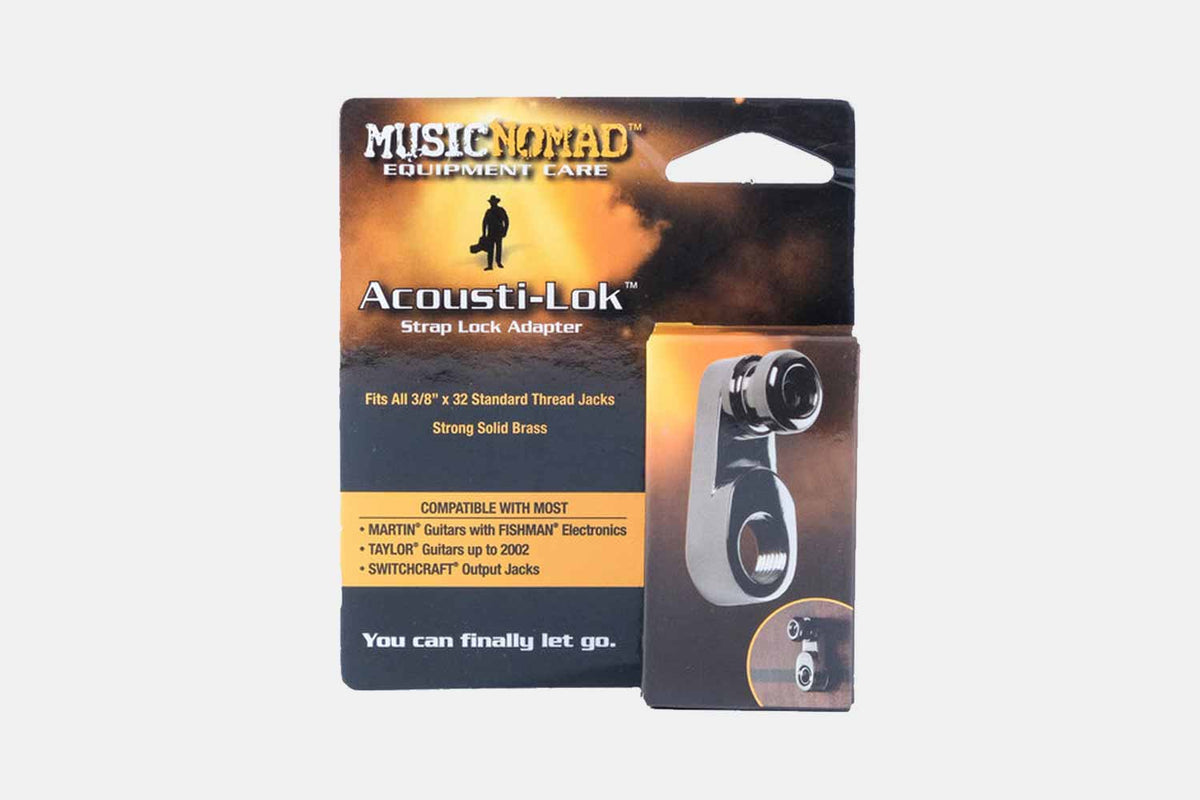Music Nomad Acousti-Lok Strap Lock Adapter For Standard Output Jacks - MN270 (5482833051812)