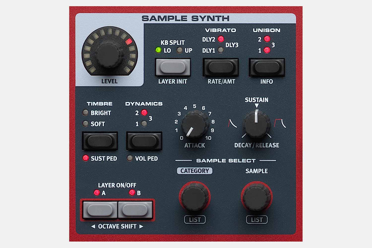 Sample Synth Sectie