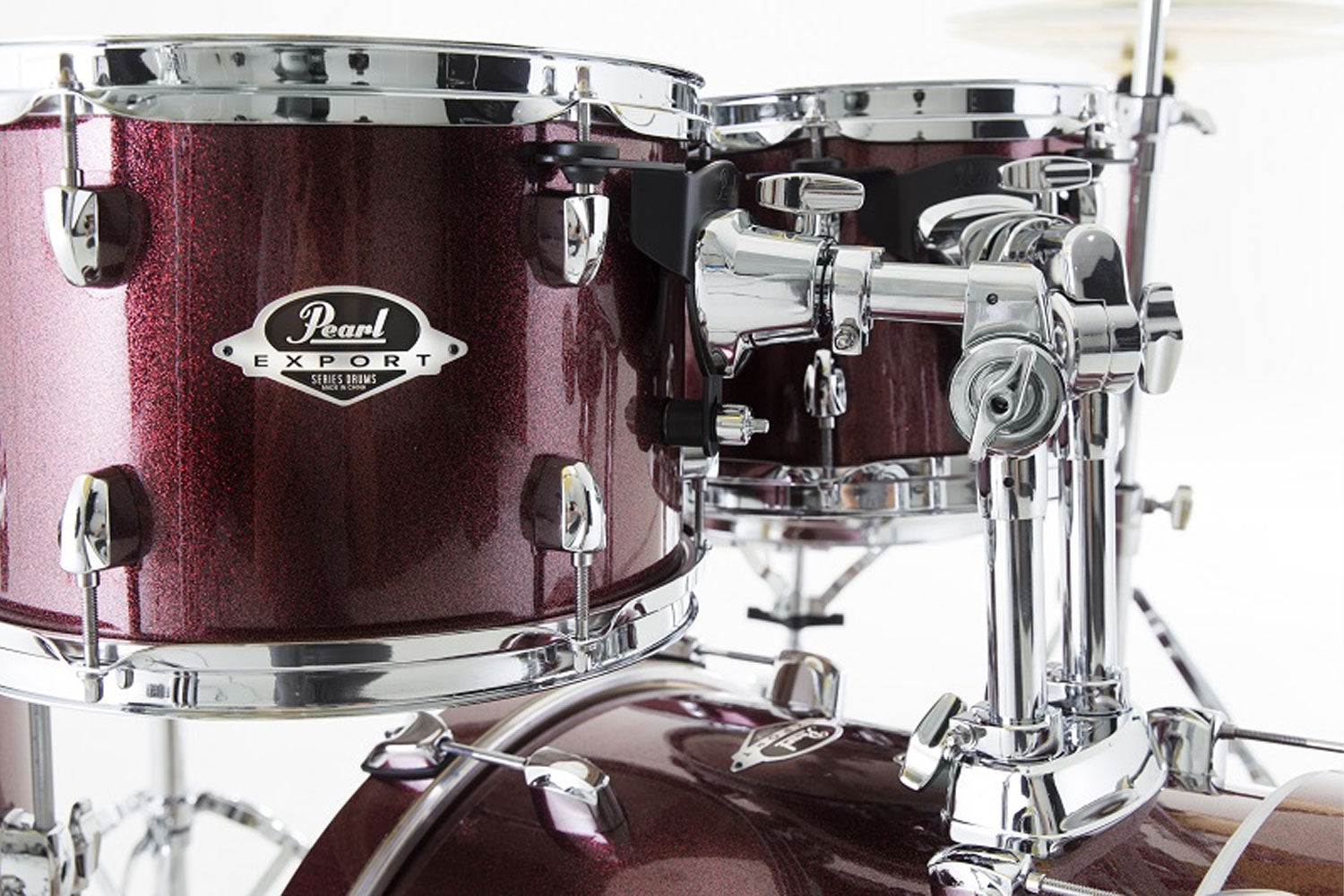 Pearl Export EXX705NBR/C704 Black Cherry Glitter drumstel