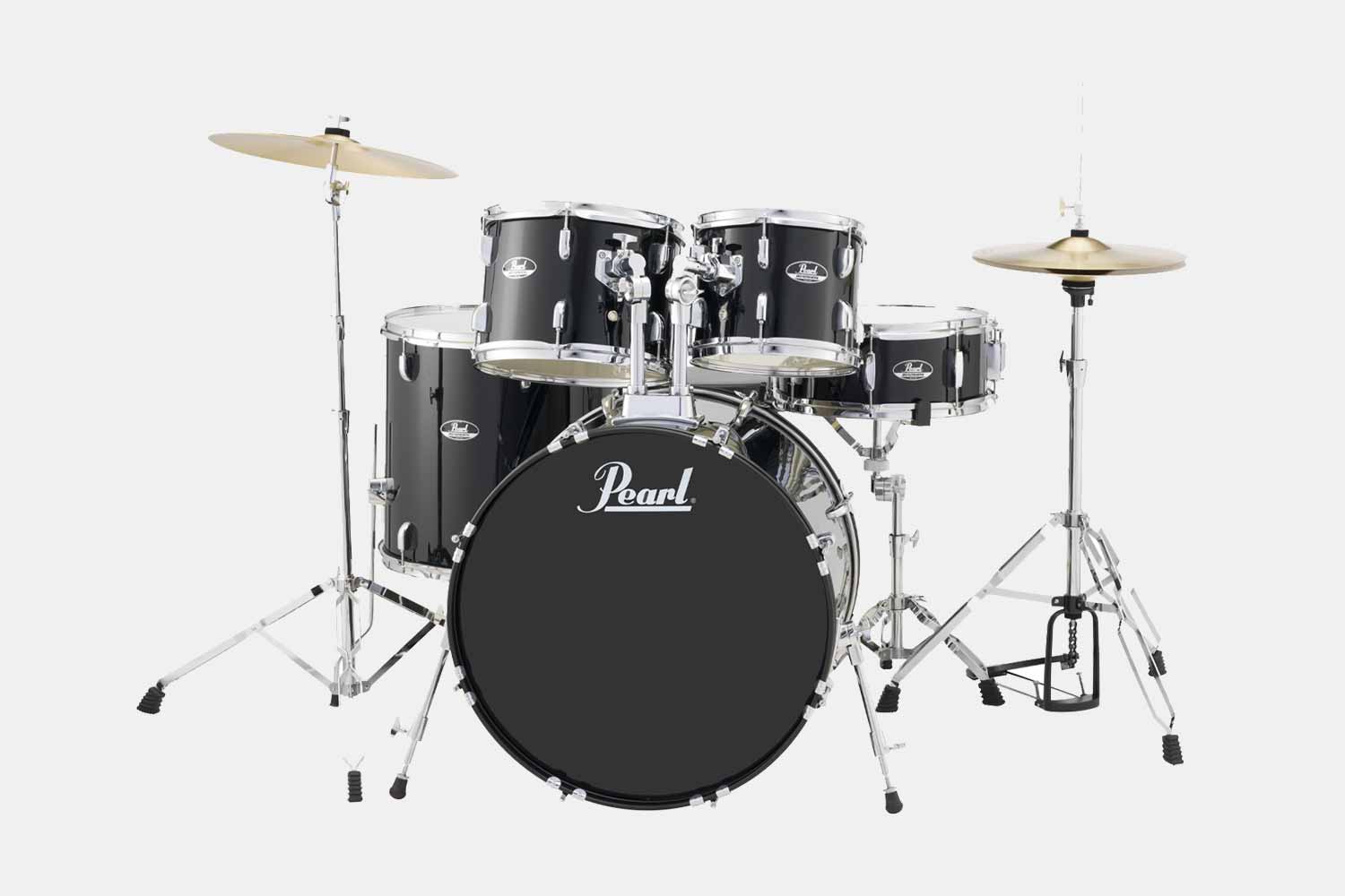 Pearl Roadshow RS525S/C #31 Jet Black incl stands & bekkens 22" bass (5610602823844)