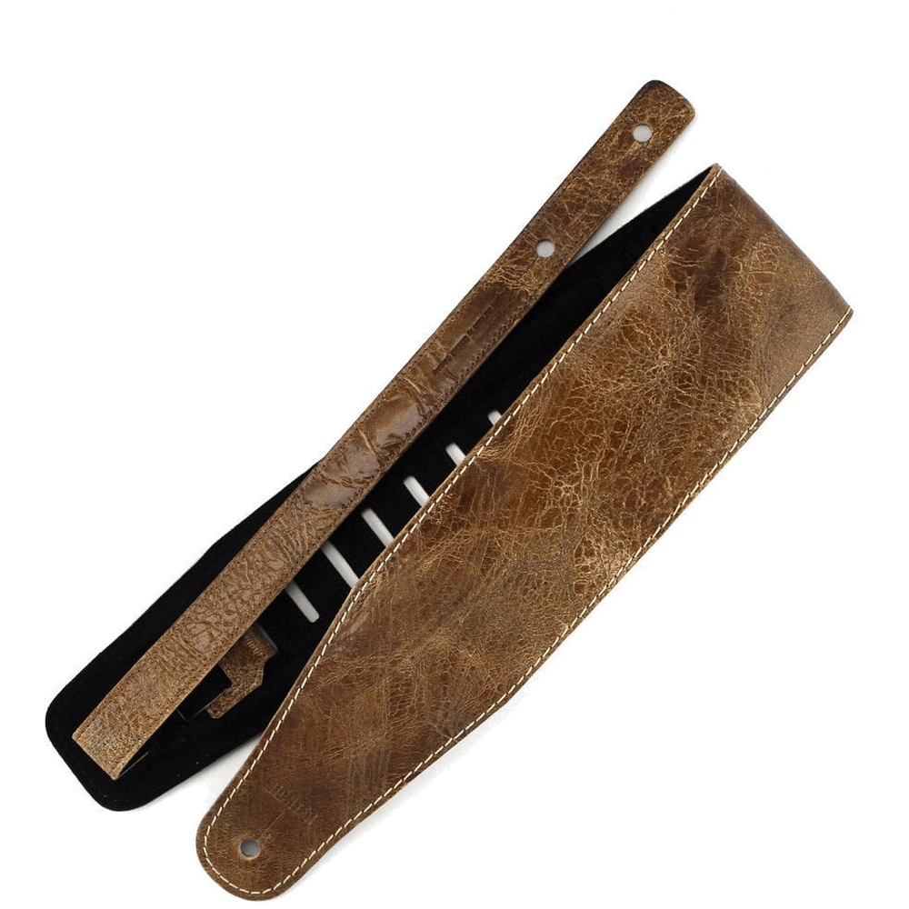 RICHTER Beavertail Guitar Strap Worn Natural - 1057