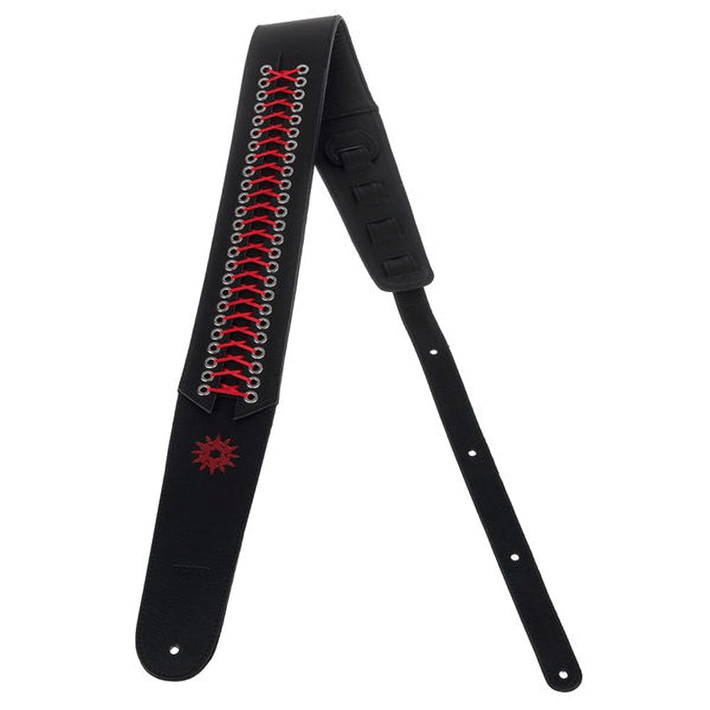 RICHTER Paul Landers Signature Guitar Strap Black / Red - 1628