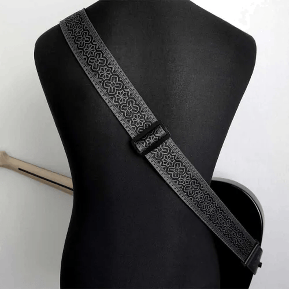 RICHTER Retro Guitar Strap Black / Anthracite - 1955