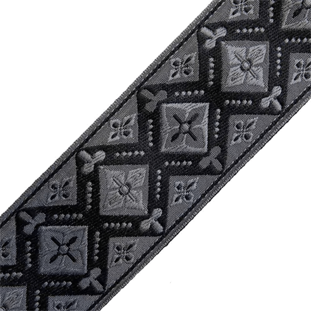 RICHTER Retro Guitar Strap Black / Grey - 1865