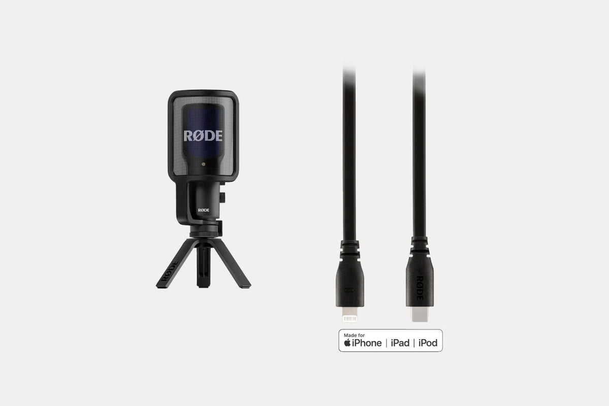RODE NT-USB+ iPhone bundle