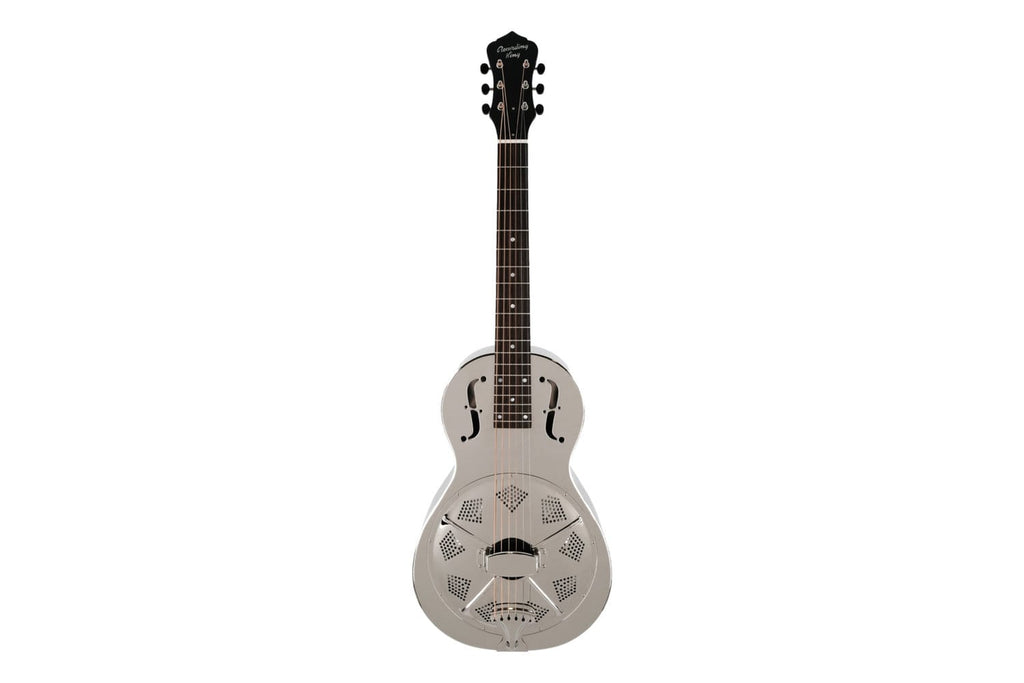 Recording King RM-993 Brass Resonator Gtr, Parlor