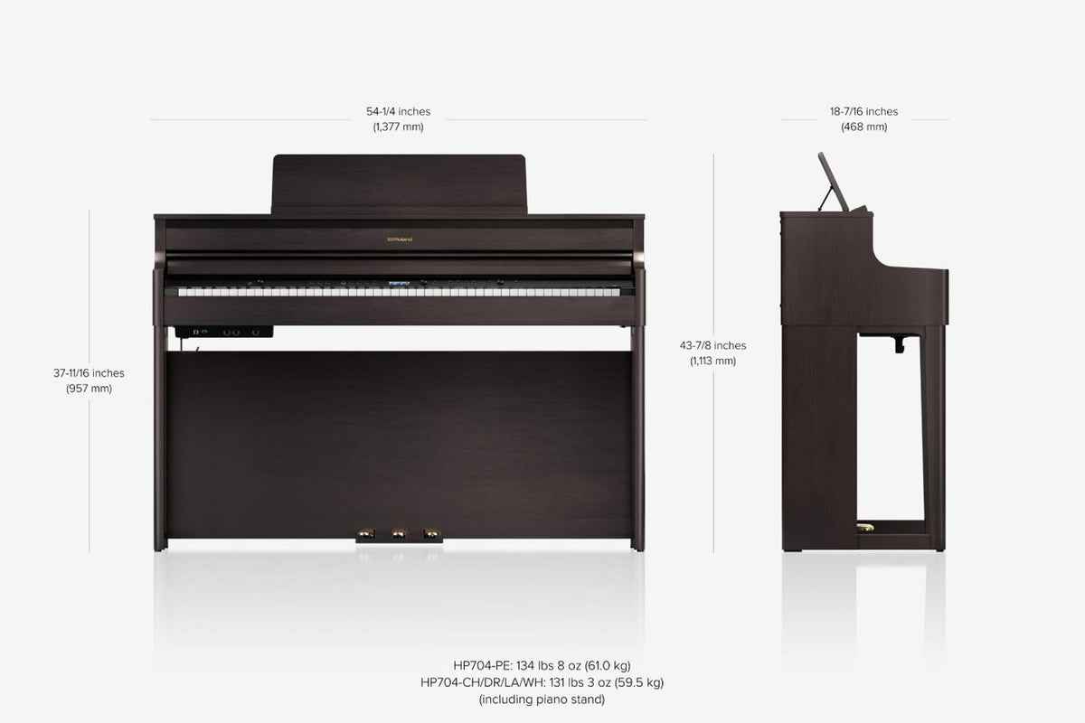 Roland HP704-DR Dark Rosewood