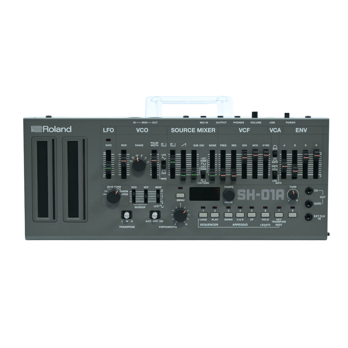 Roland SH-01A inclusief K-25M Keyboard unit