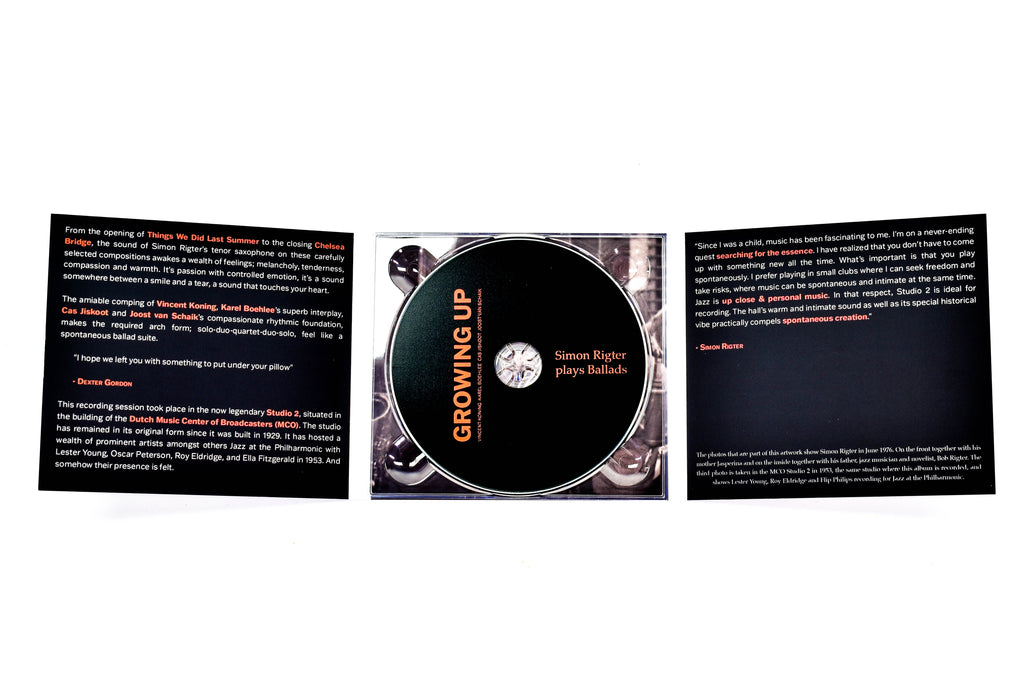 Simon Rigter CD - Growing Up plays Ballads