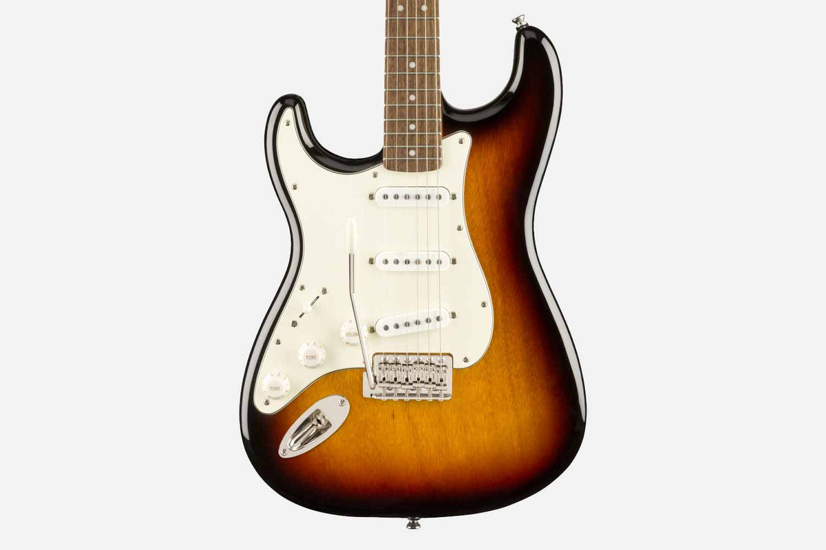 Squier Classic Vibe 60&#39;s stratocaster 3-color Sunburst linkshandig (5470535614628)