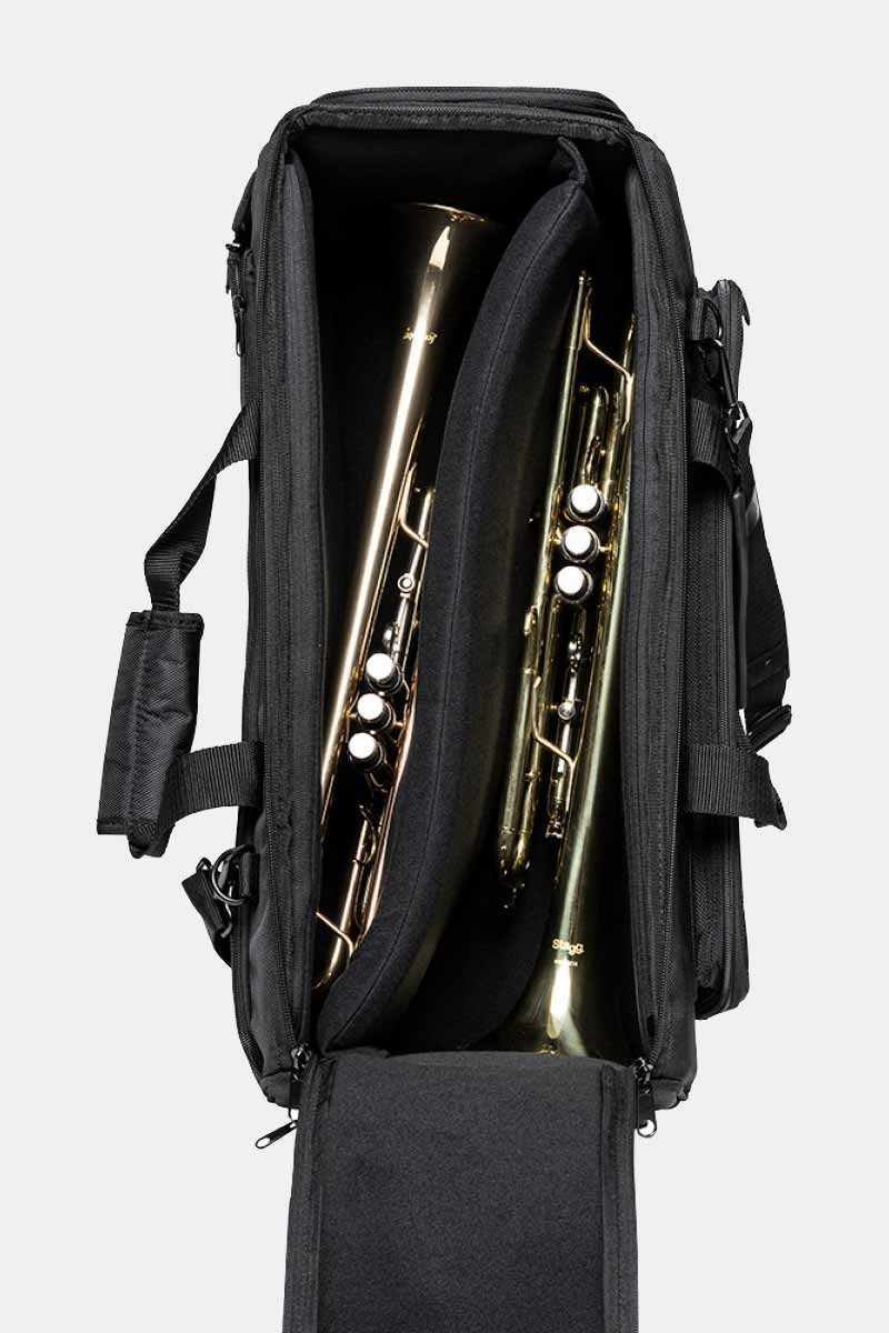 Stagg Dubbel Trompet Gigbag Zwart (5746657558692)