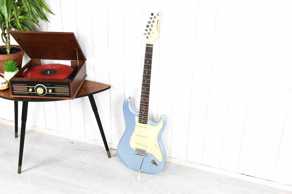 Stagg SES-30 IBM Standaard Statocaster Ice Blue Metallic (5610794188964)