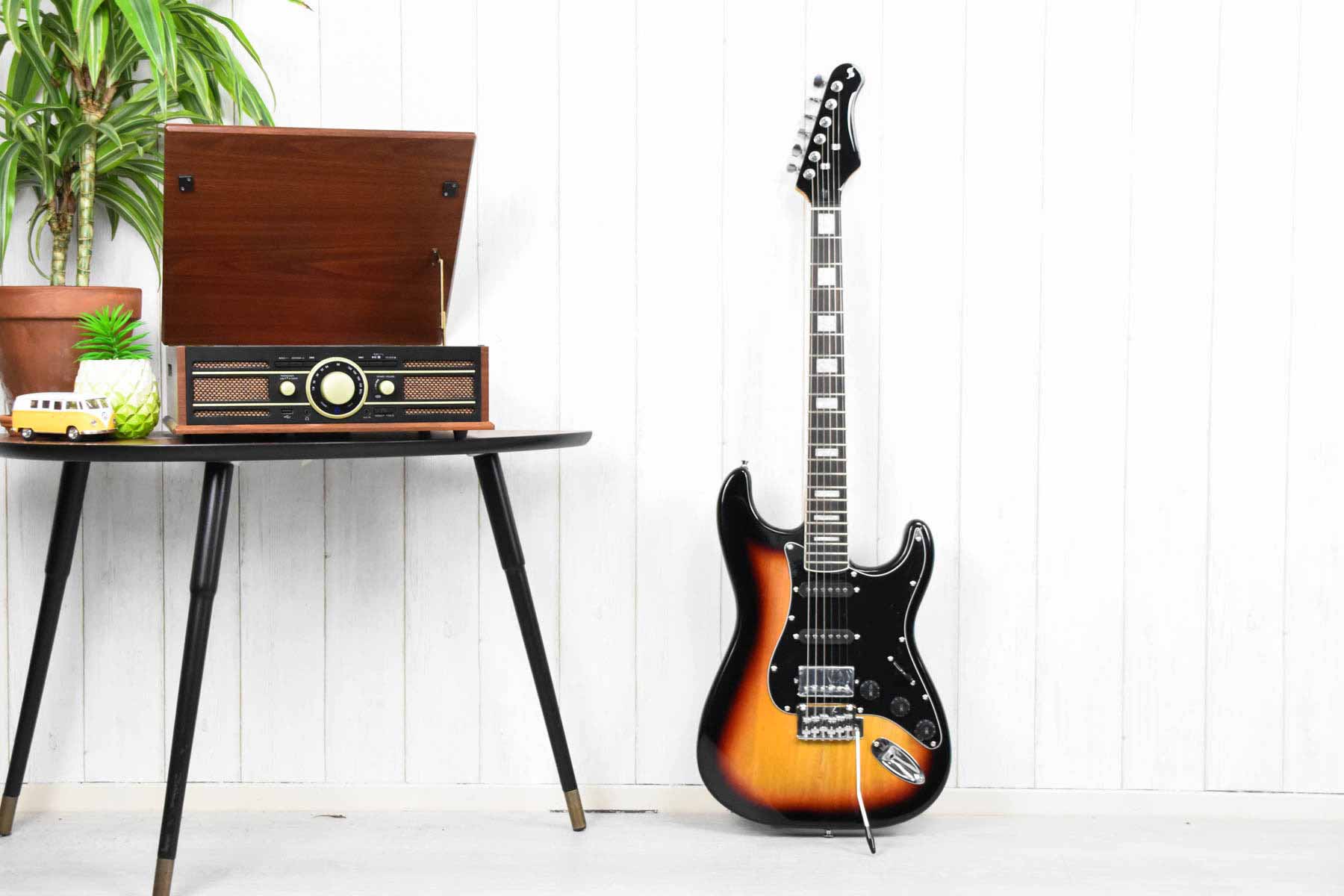 Stagg SES-60 SNB Vintage Statocaster Sunburst (5610815291556)