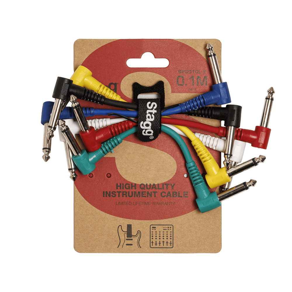 Stagg 10CM Patchkabel Haakse Jack