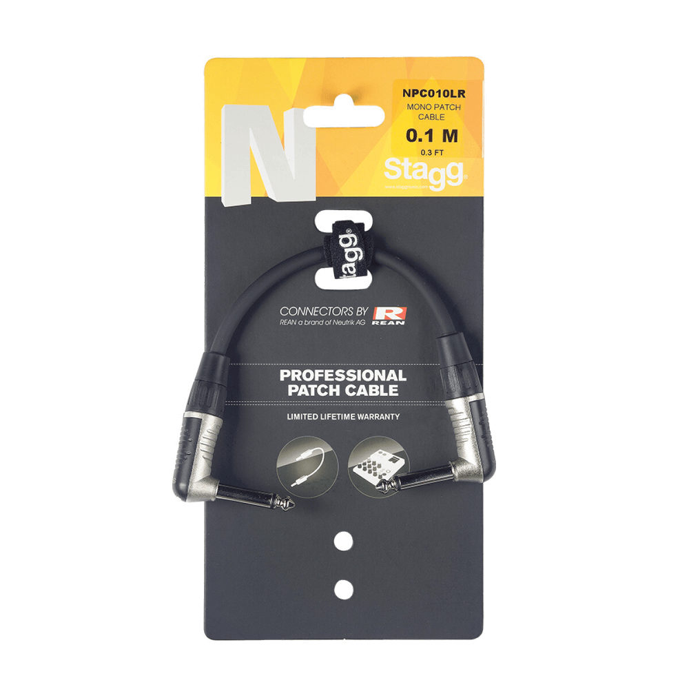 Stagg 10CM Patchkabel Haakse Jack−Haakse Jack DL