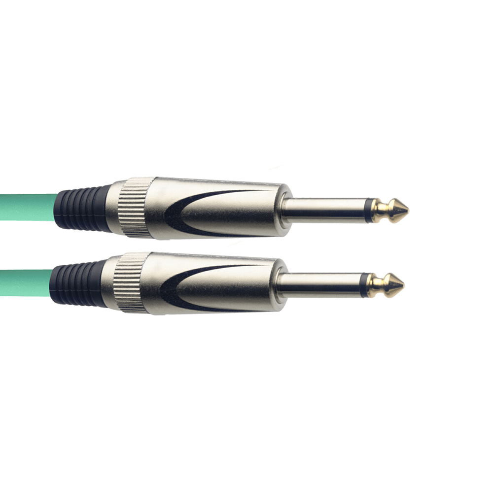 Stagg 3 mtr Gitaar kabel Groen