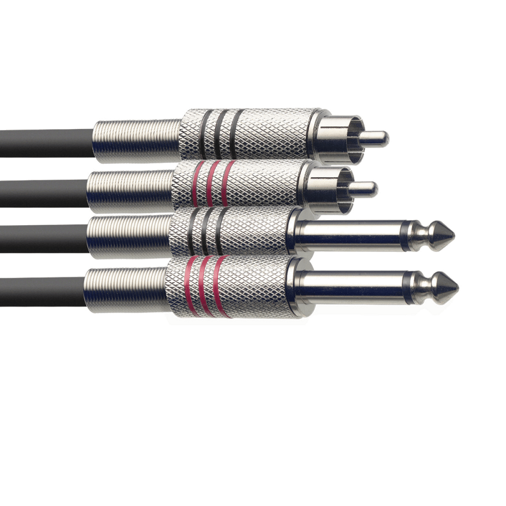 Stagg 3M Twinkabel Jack−Cinch