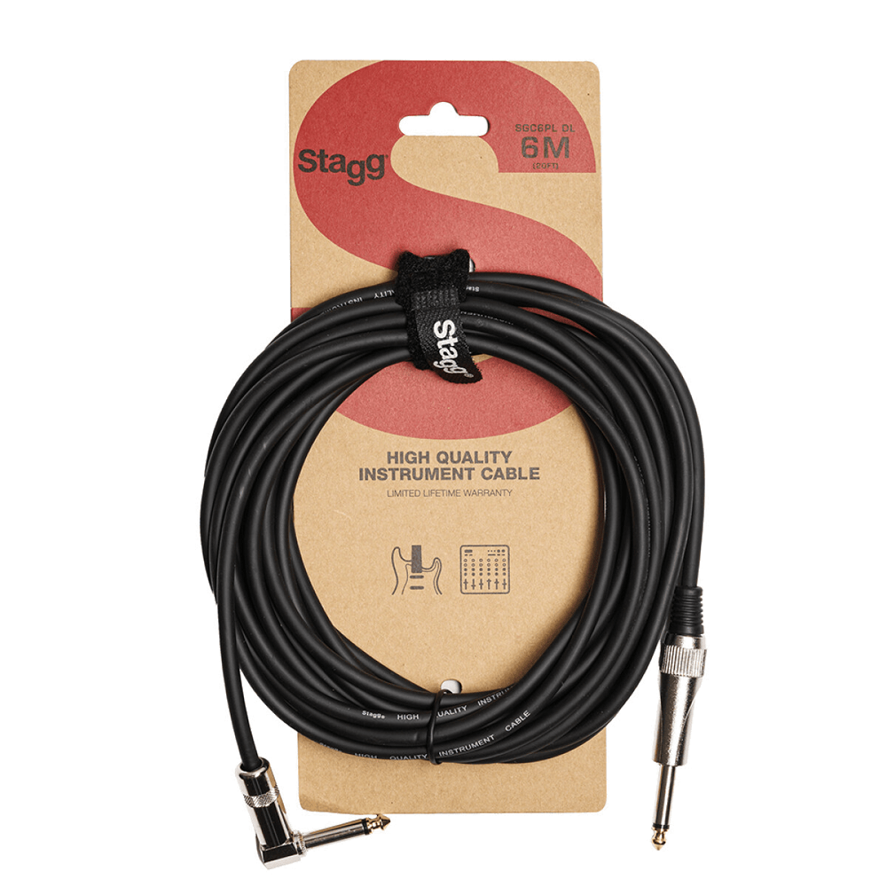Stagg 6M Instrumentkabel Haakse Jack DL