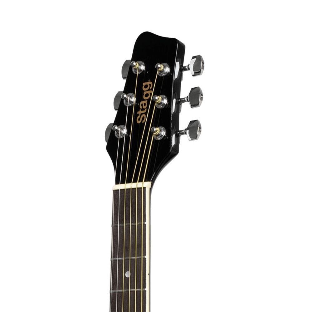 Stagg SA20D gitaar Linkshandig Zwart