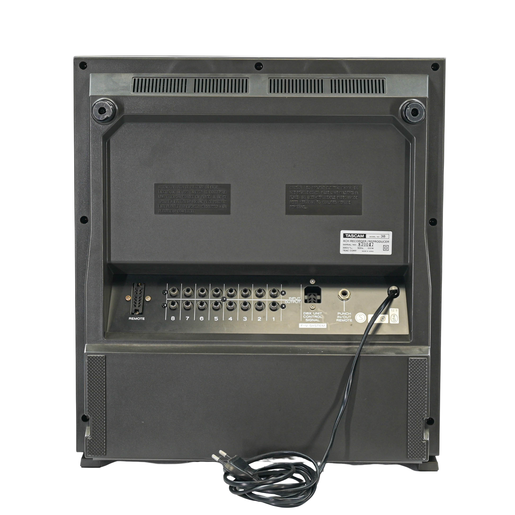 Tascam 38 Eight Track Tape Recorder