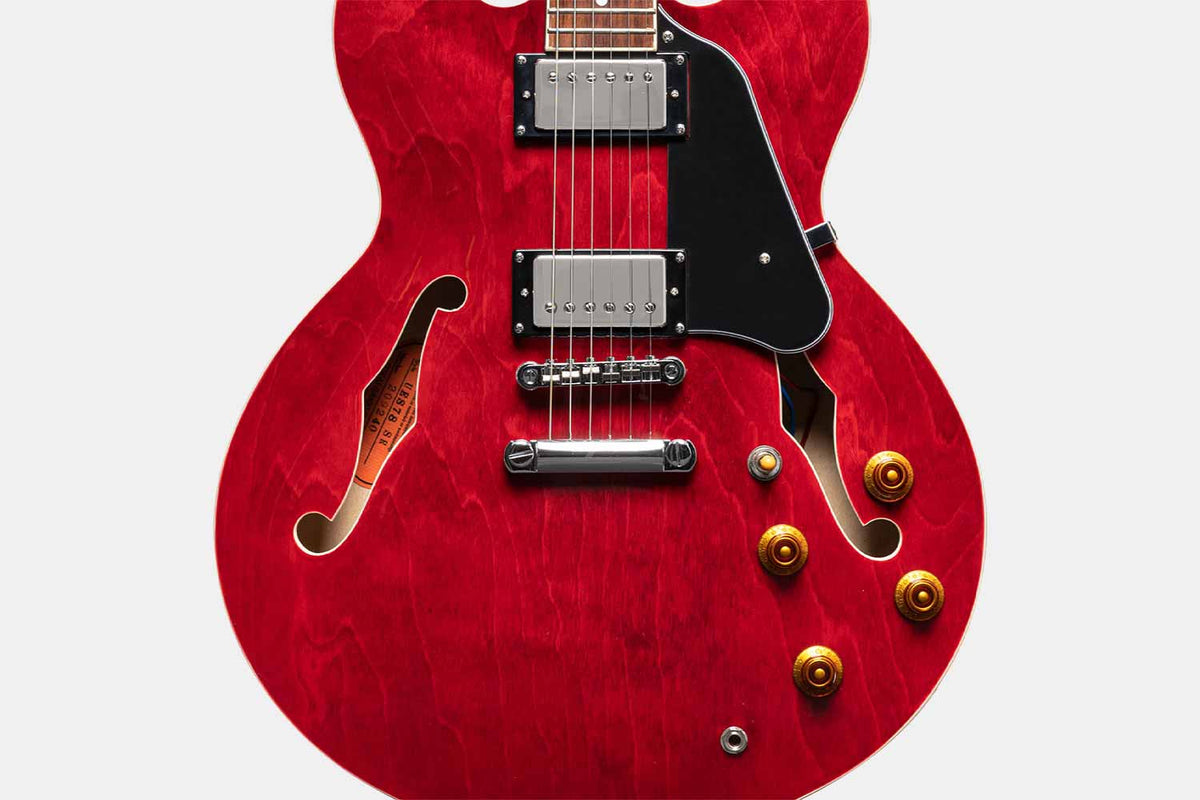 Tokai UES78 SR See Trought Red Semi Hollow Bodey 335
