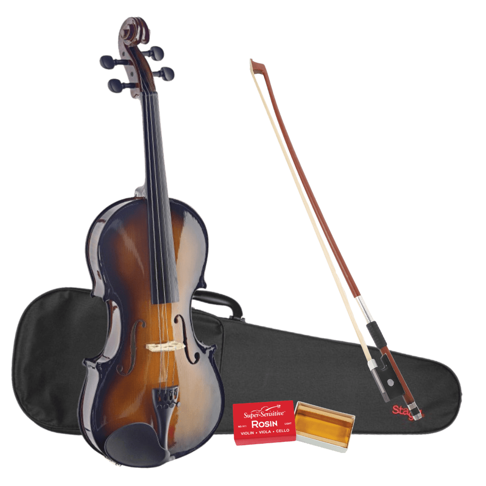 Stagg VN4/4-SB viool starterset Sunburst