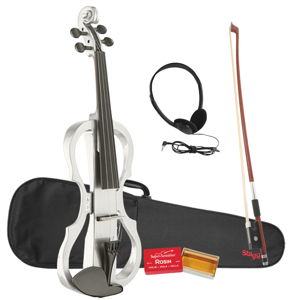Stagg EVN X-4/4 WH Elektrische viool wit