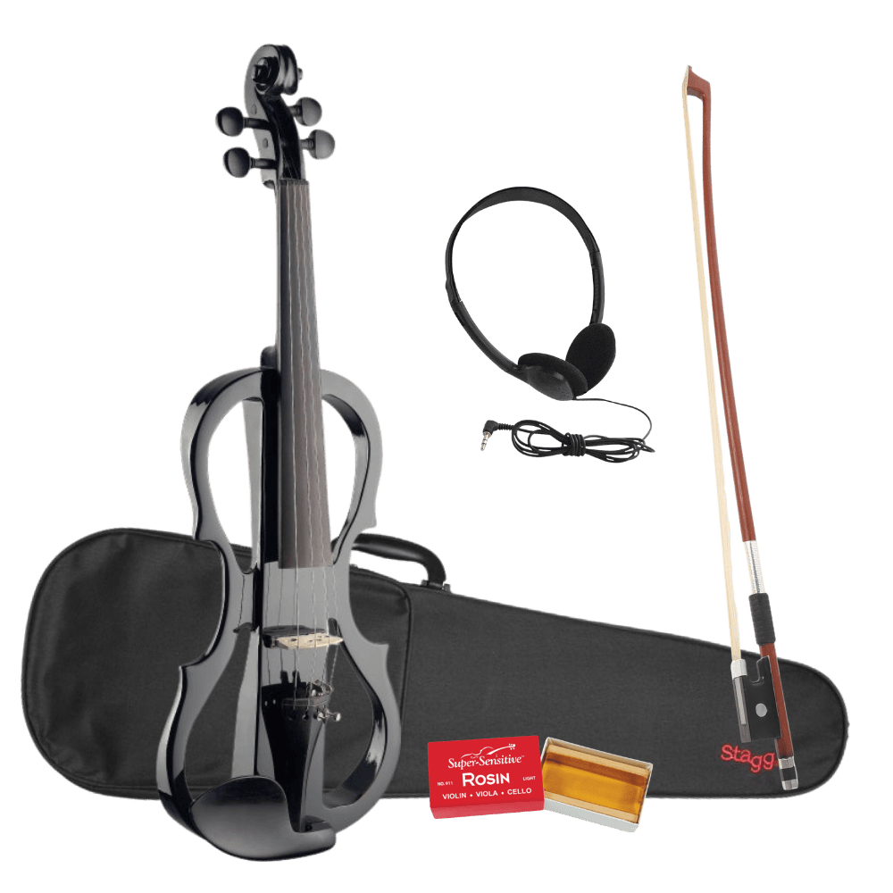Stagg EVN X-4/4 BK  Elektrische viool zwart