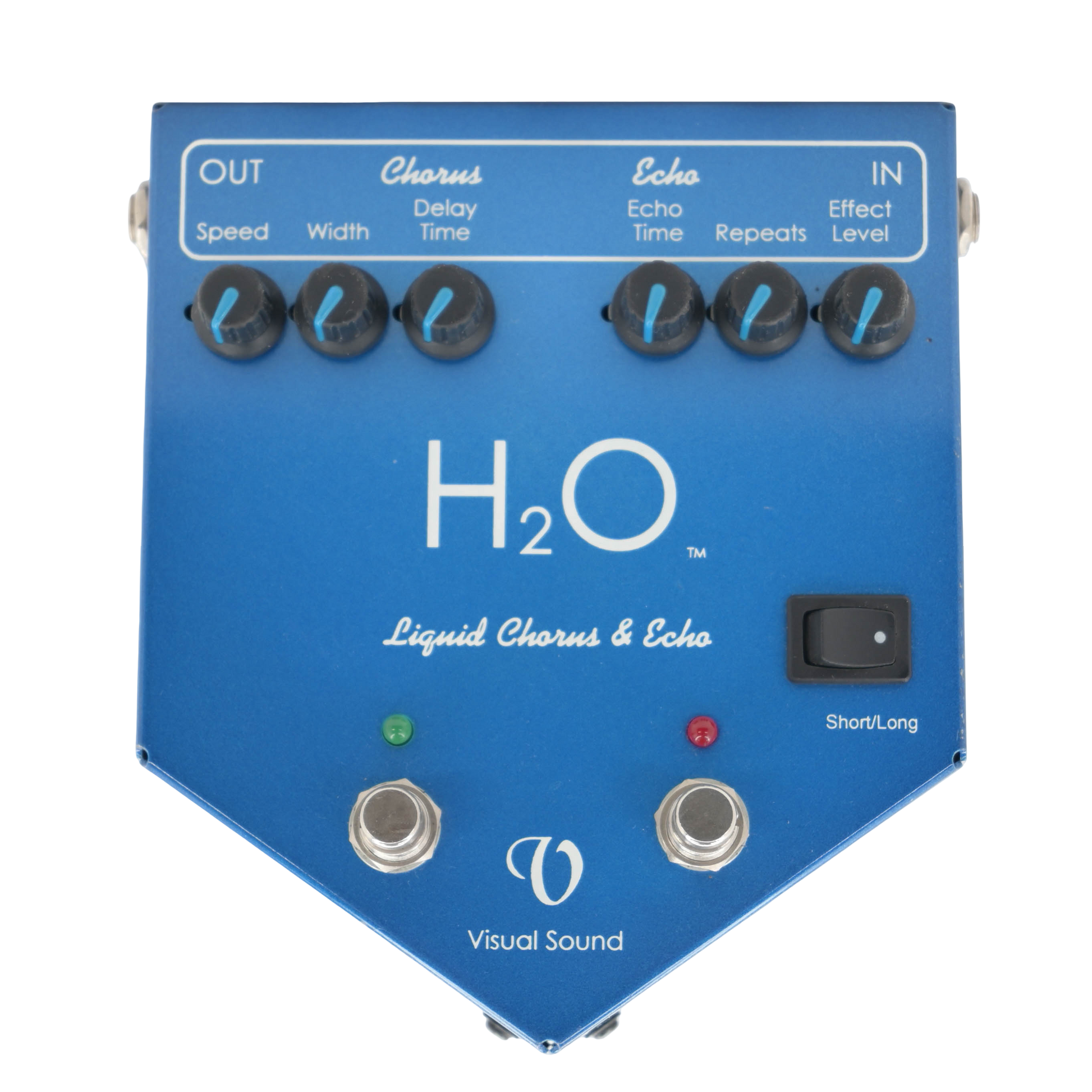 Visual Sound H2O V1 2000s Blue Liquid Chorus & Echo