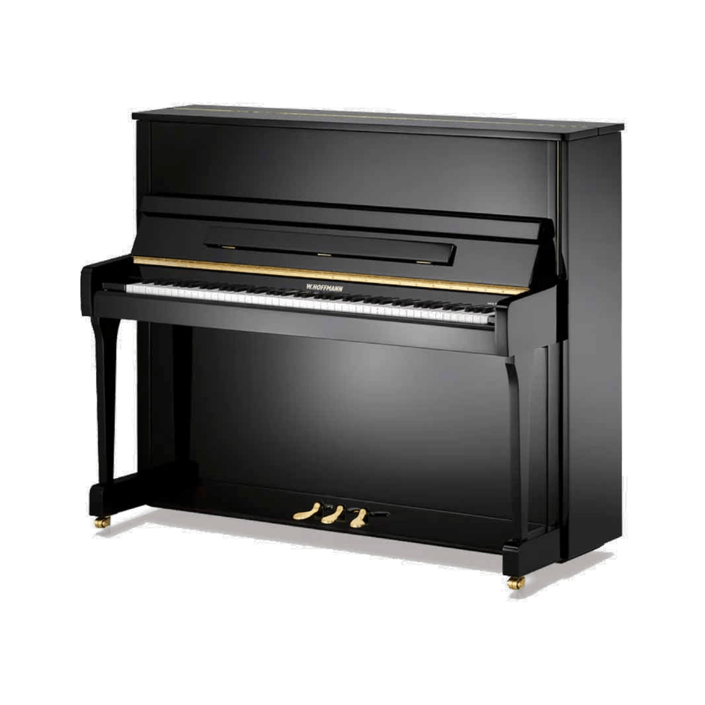 W. Hoffmann V-120 Zwart Hoogglans Piano