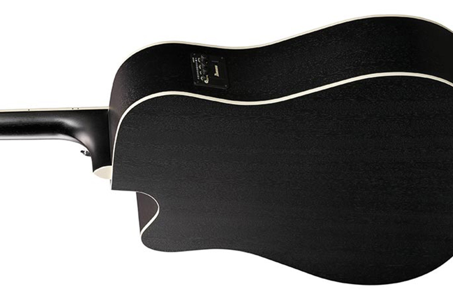 Ibanez AW84CE-WK Weathered Black Semi akoestische western gitaar