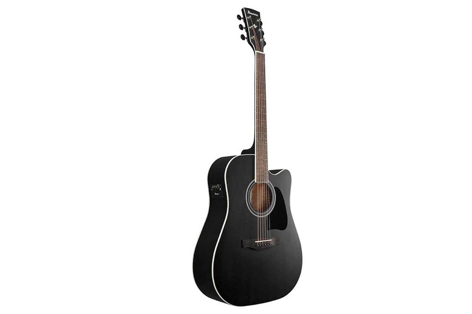 Ibanez AW84CE-WK Weathered Black Semi akoestische western gitaar