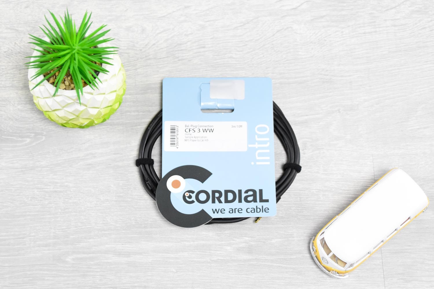 Cordial CFS 3 WW Mini Jack kabel Mini-Mini 3 meter - Intro serie (5350244974756)