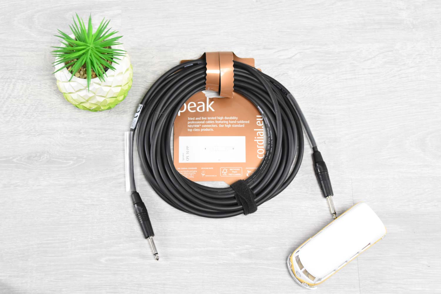 Cordial CPL 10 PP Speakerkabel Jack-Jack 10 meter - Peak serie (5350411993252)
