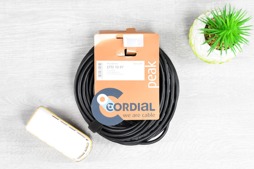 Cordial CPM 10 FP Microfoonkabel Jack-XLR Female 10 meter - Peak serie (5350506004644)