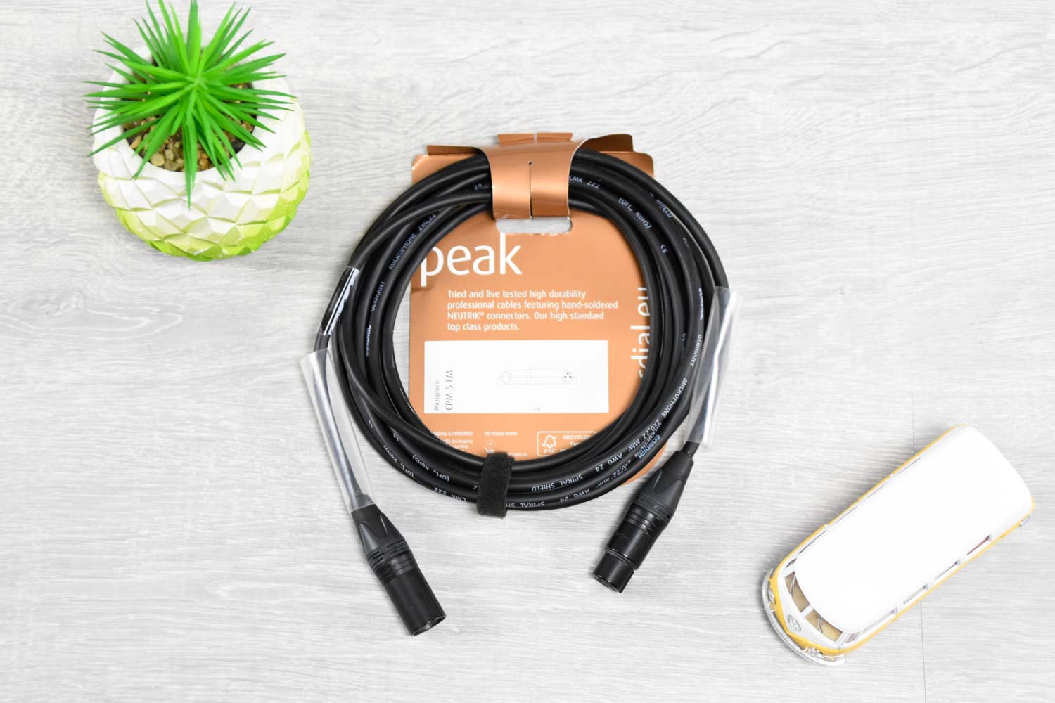 Cordial CPM 5 FM Microfoonkabel XLR-XLR 5 meter - Peak serie (5350557581476)