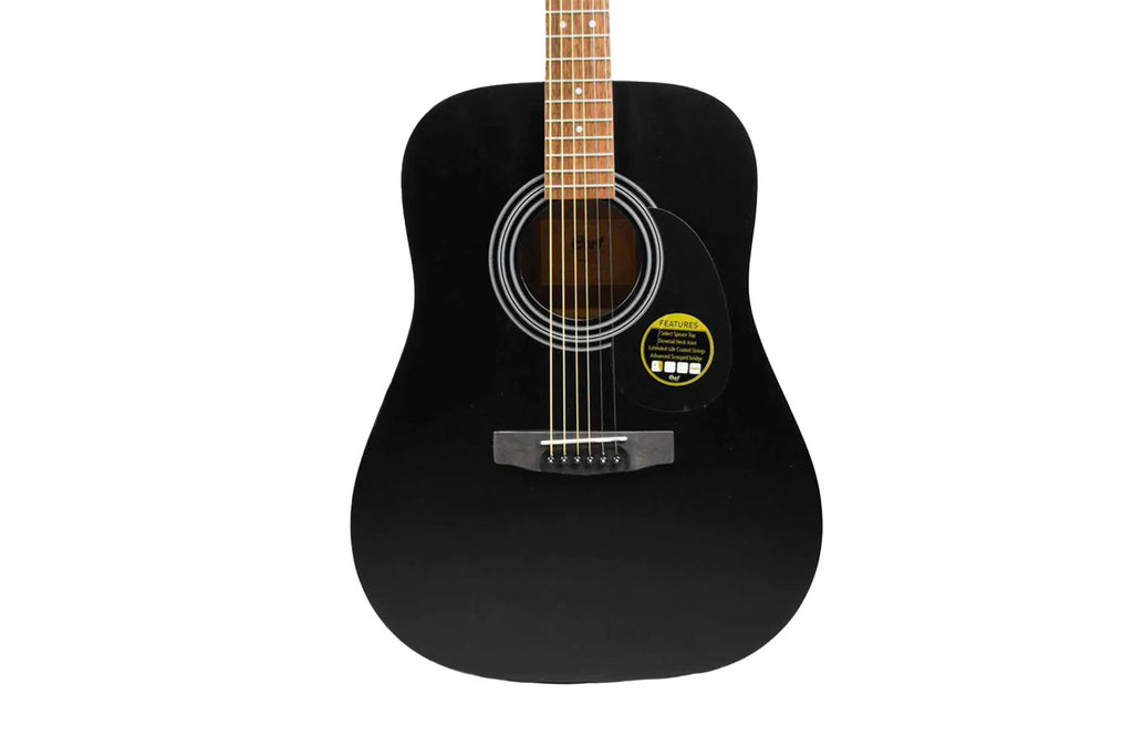 Cort AD810-BKS Western gitaar zijdeglans zwart