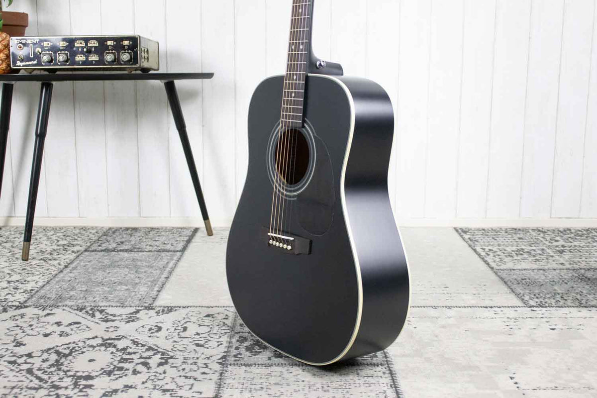 Cort Earth 70 Black Satin Akoestische Western gitaar (5271011885220)