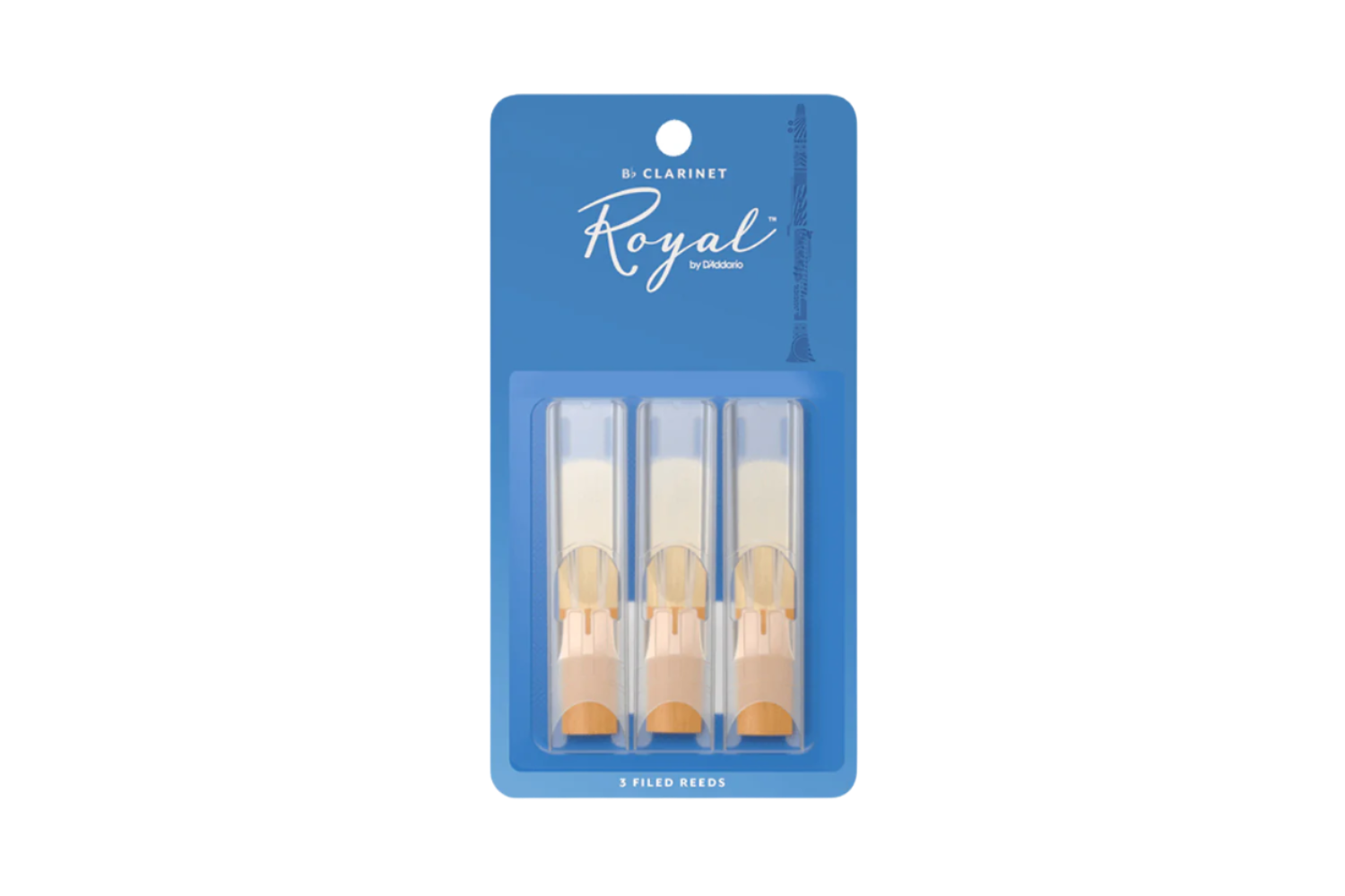 D'Addario Woodwinds 2,5 Royal Klarinet 3-Pack