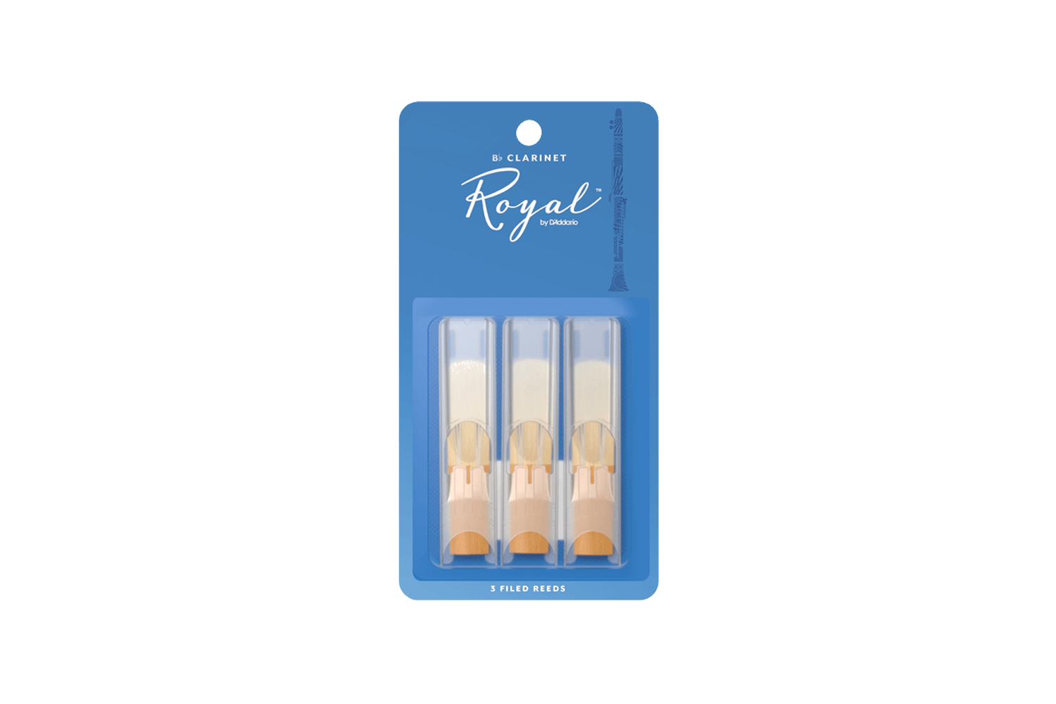 D'Addario Woodwinds 1,5 Royal Klarinet 3-Pack