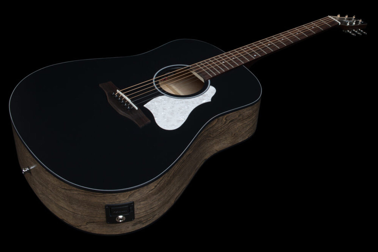 Seagull S6 Classic Black A/E Semi-akoestische gitaar