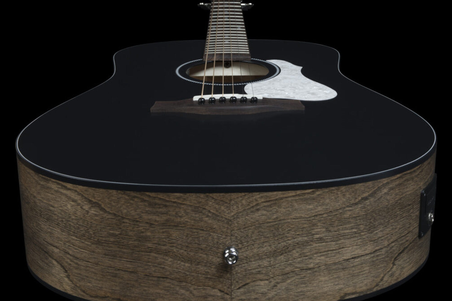 Seagull S6 Classic Black A/E Semi-akoestische gitaar